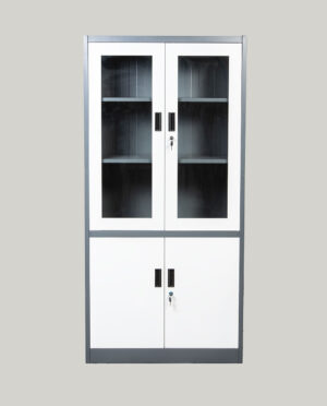 Armoire-1 Armoire haut métallique semi vitrée (Porte battante)