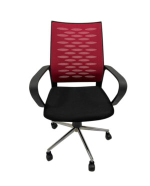 chaise-operatuer-rouge-1 Chaise secrétaire (Couleur Rouge)